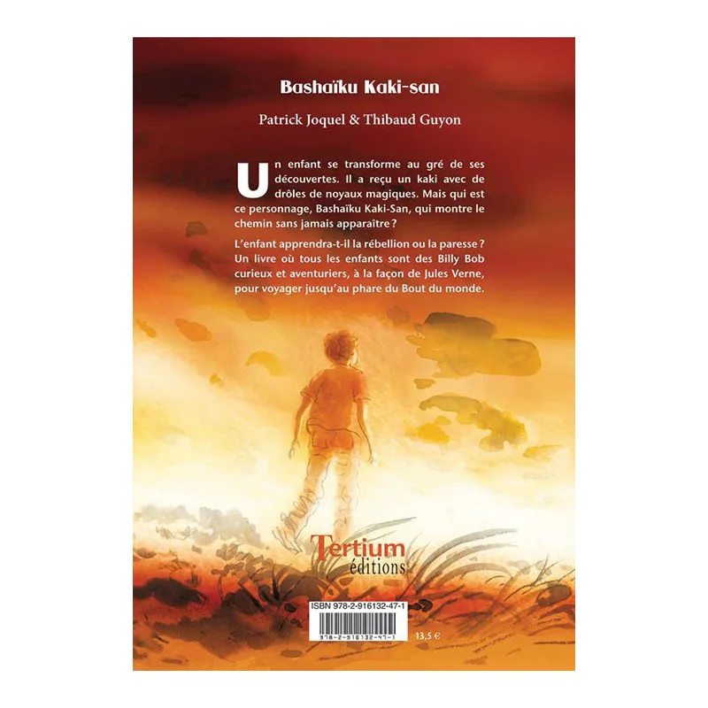 Quatrième de couverture de Bashaïku Kaki-san de Patrick Joquel et Thibaud Guyon