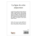 Quatrième de couverture de La ligne de crête de Jacques Ancet