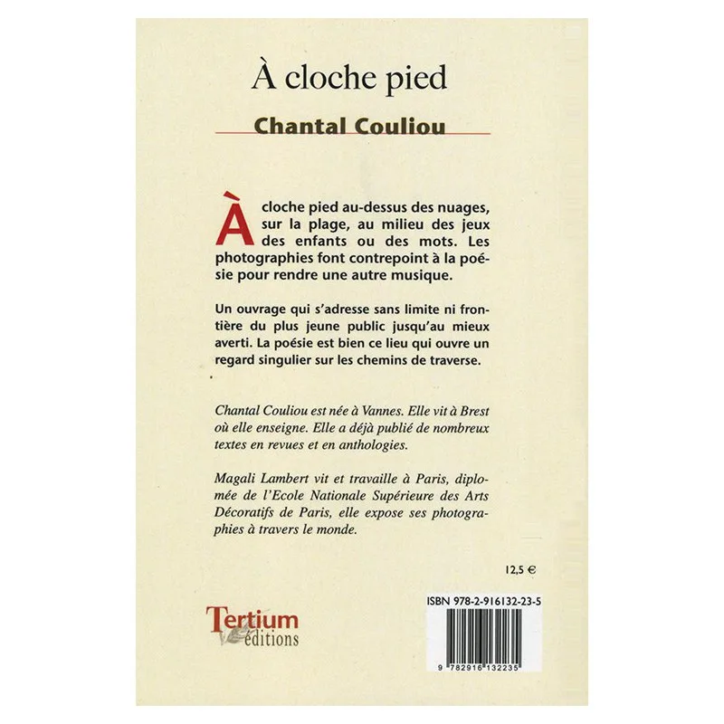 Quatrième de couverture de À cloche pied de Chantal Couliou