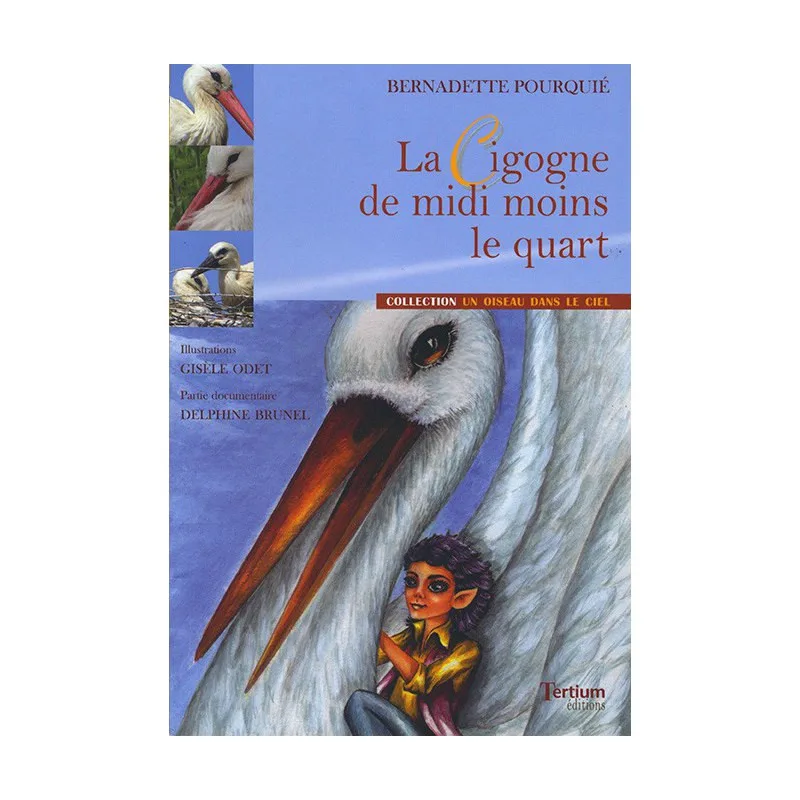 Couverture de La cigogne de midi moins le quart de Bernadette Pourquié