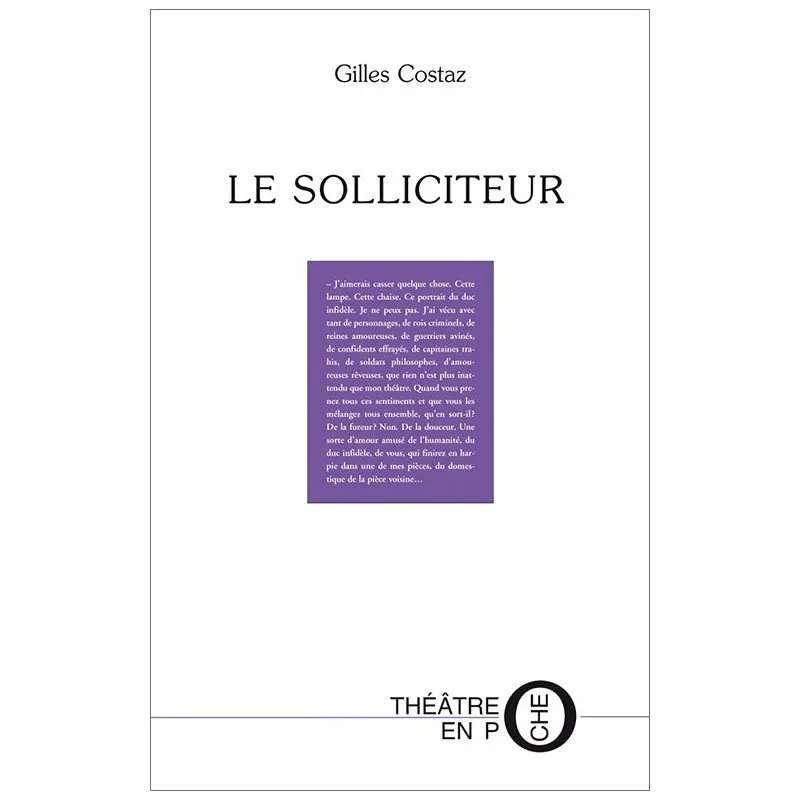 Couverture de Le solliciteur inconnu de Gilles Costaz