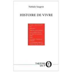Couverture de Histoire de vivre de Nathalie Saugeon