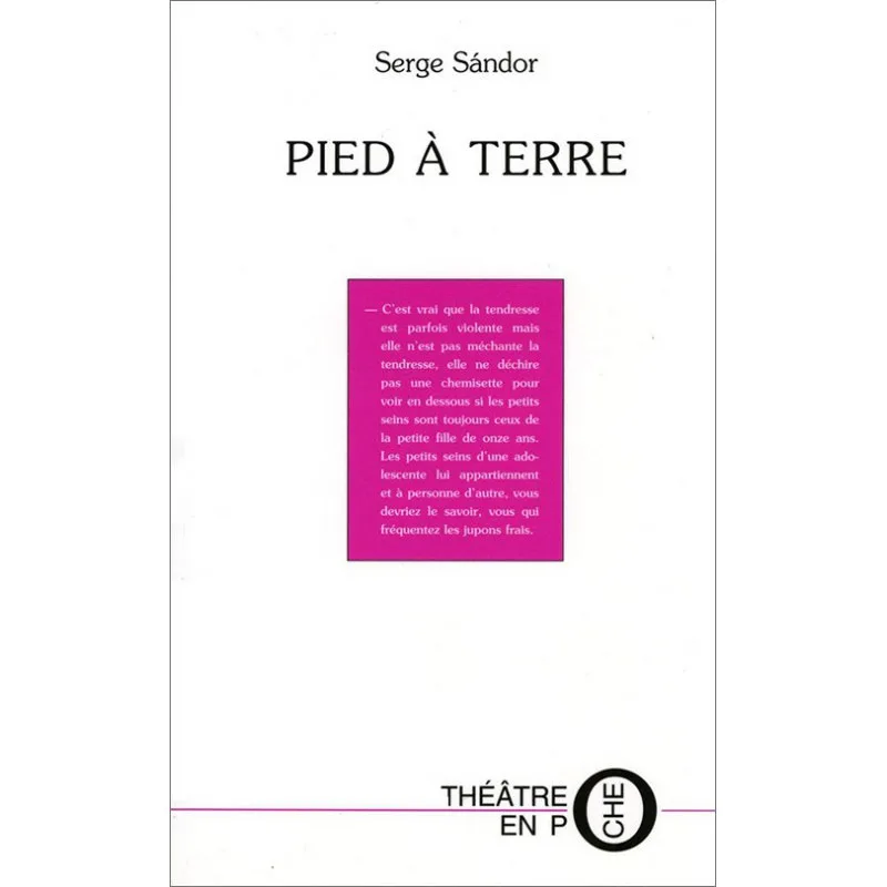 Couverture de Pied à terre de Serge Sándor