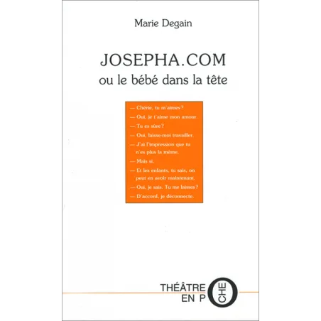 Couverture de Josepha.com ou le bébé dans la tête de Marie Dégain
