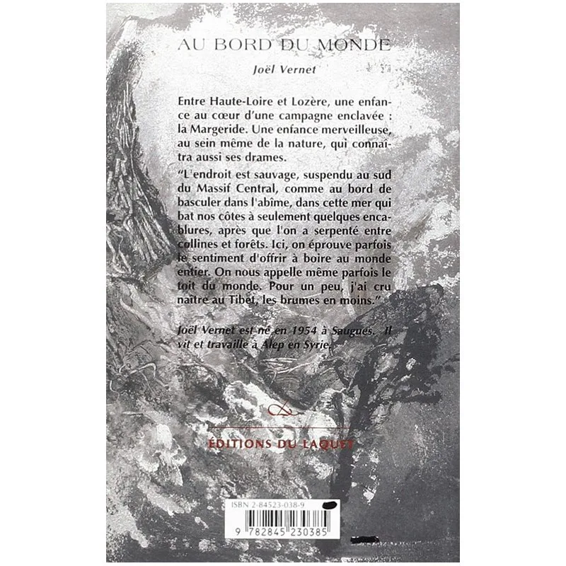 Quatrième de couverture de Au bord du monde de Joël Vernet