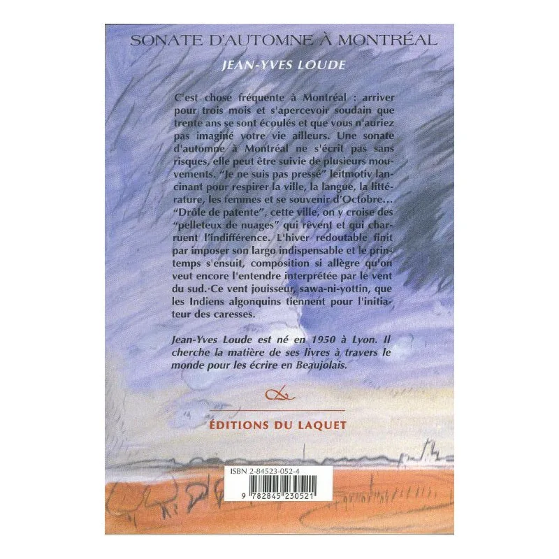 Sonate d'automne à Montréal de Jean-Yves Loude