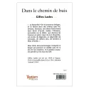 Quatrième de couverture de Dans le chemin de buis de Gilles Lades