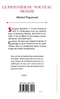 Quatrième de couverture de Le Pionnier du Nouveau Monde de Michel Piquemal