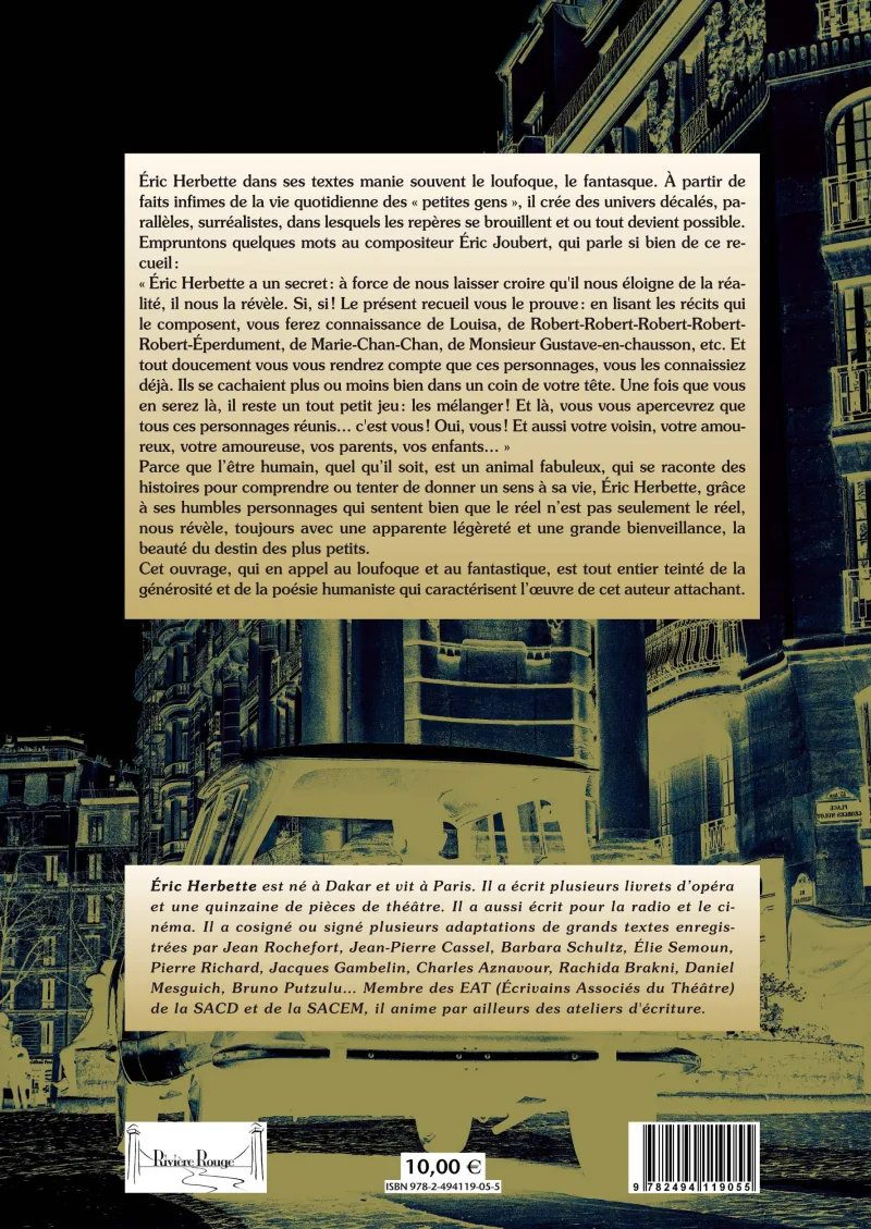 Quatrième de couverture de La vie en strapontin de Éric Herbette