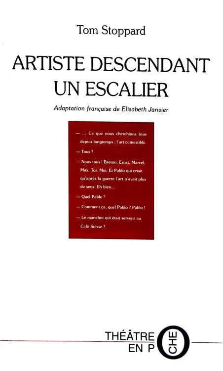Couverture de Artiste descendant un escalier de Tom Stoppard