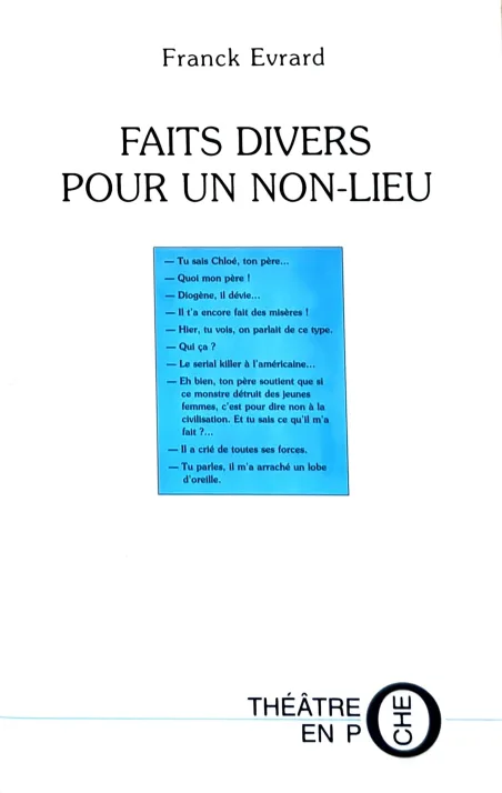 Couverture de Faits divers pour un non-lieu par Franck Evrard