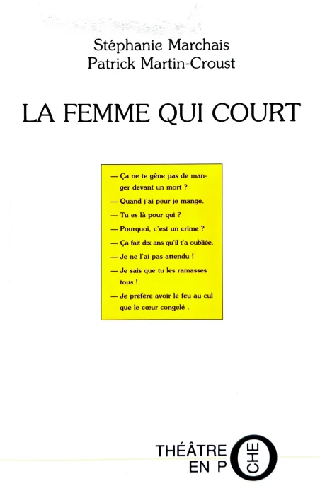 Couverture de La femme qui court de Stéphanie Marchais et Patrick Martin-Croust