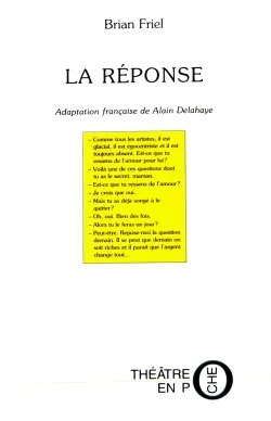 Couverture de La réponse par Brian Friel