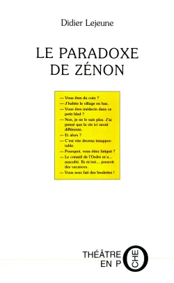 Couverture de Le paradoxe de Zénon par Didier Lejeune