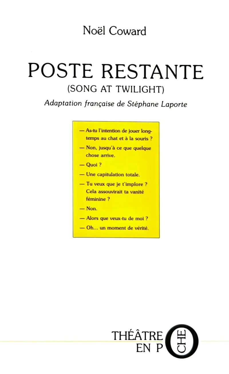 Couverture de Poste restante de Noël Coward