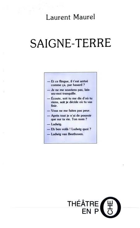 Couverture de Saigne-Terre de Laurent Maurel
