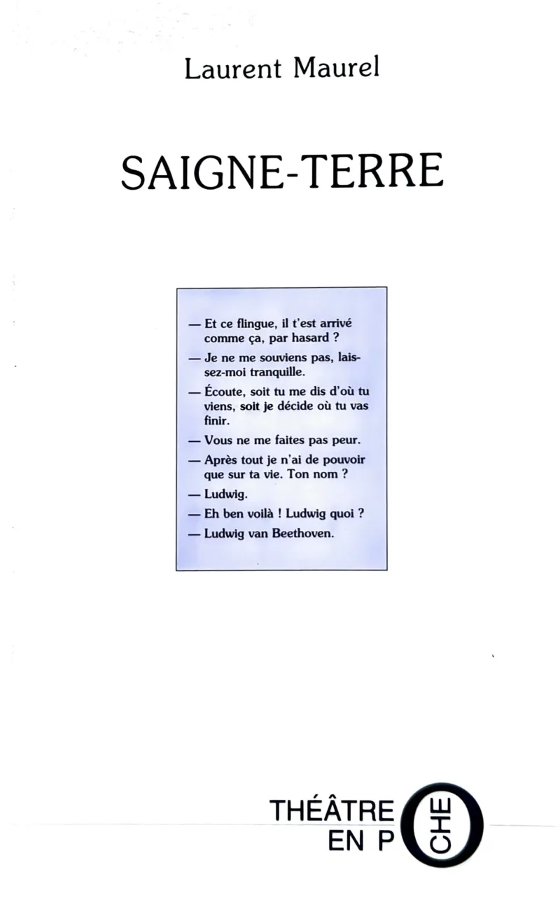 Couverture de Saigne-Terre de Laurent Maurel