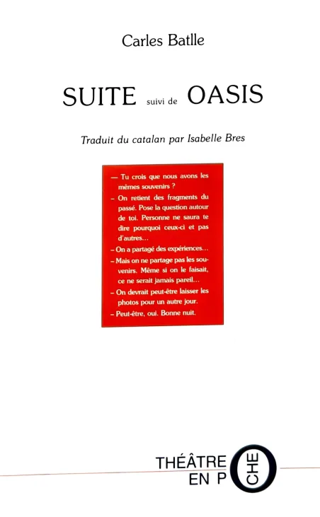 Couverture de Suite suivi de Oasis par Carles Batlle