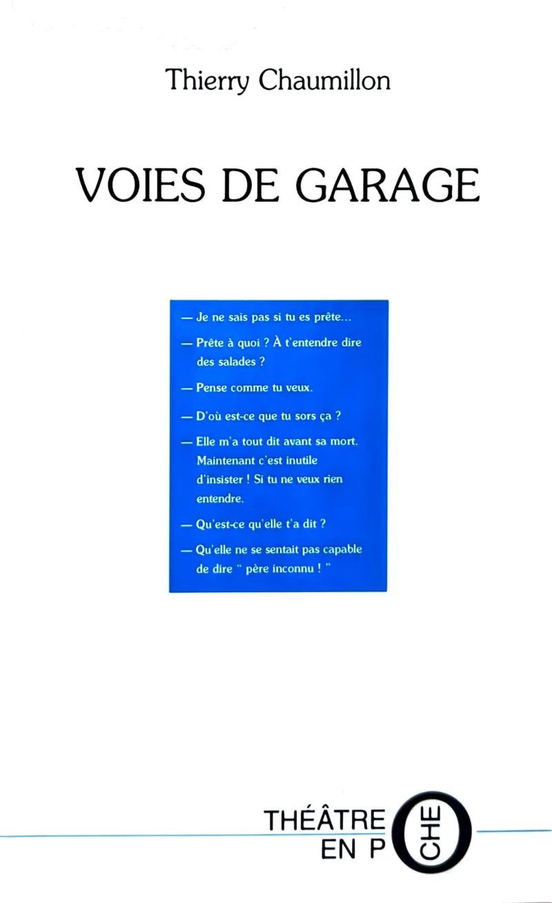 Couverture de Voies de garage par Thierry Chaumillon
