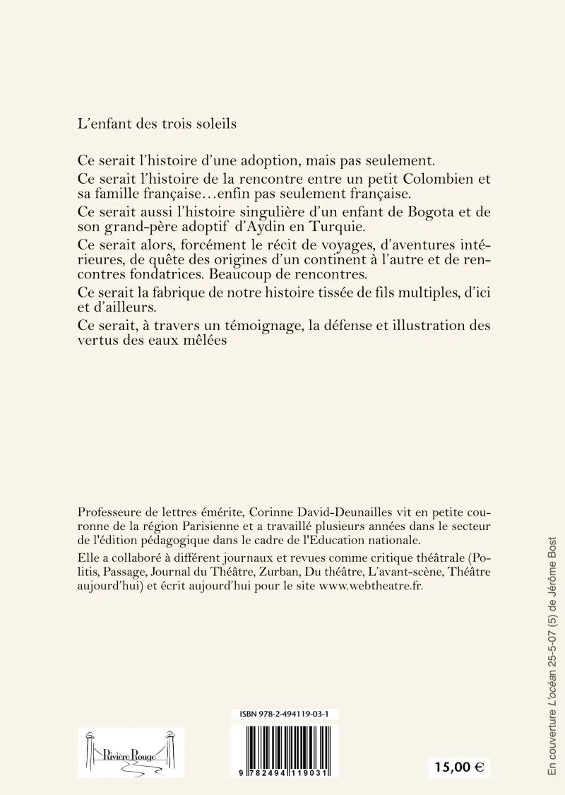 L'Enfant des trois soleils de Corinne David-Deunailles