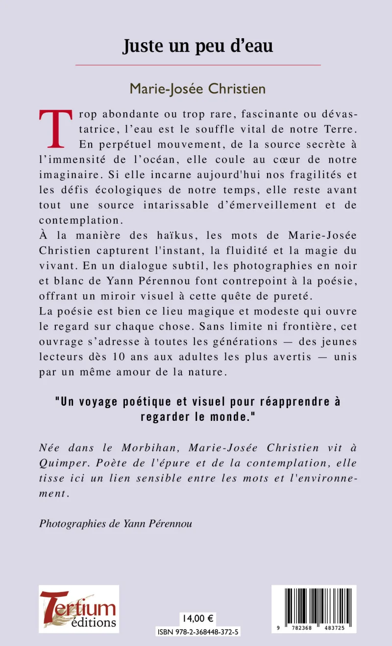 Juste un peu d'eau de Marie-Josée Christien