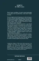 Quatrième de couverture de Scripto de Gilles Costaz